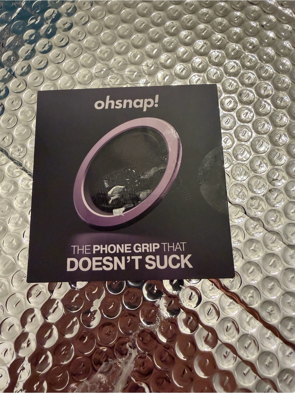Snap OhSnap! Purple Phone Grip Suction Mount